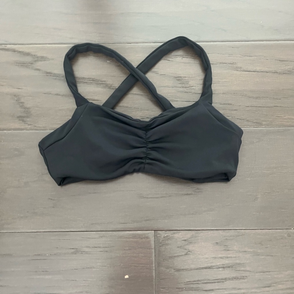 Elegant Black Cross-Back Women's Bralette